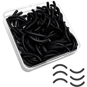 80Pack Fit for Shiseido Eyelash Curler Refill Pads,High Elasticity Silicone Replacement Pad Compatible with Shiseido Eyelash Curle,Gentle & Safe,Use with Eye Lash Curler