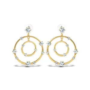 Orbital Crystal Drop Earrings