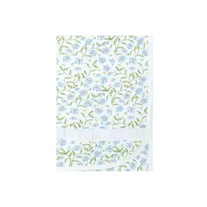 Blue Vines Print Blanket