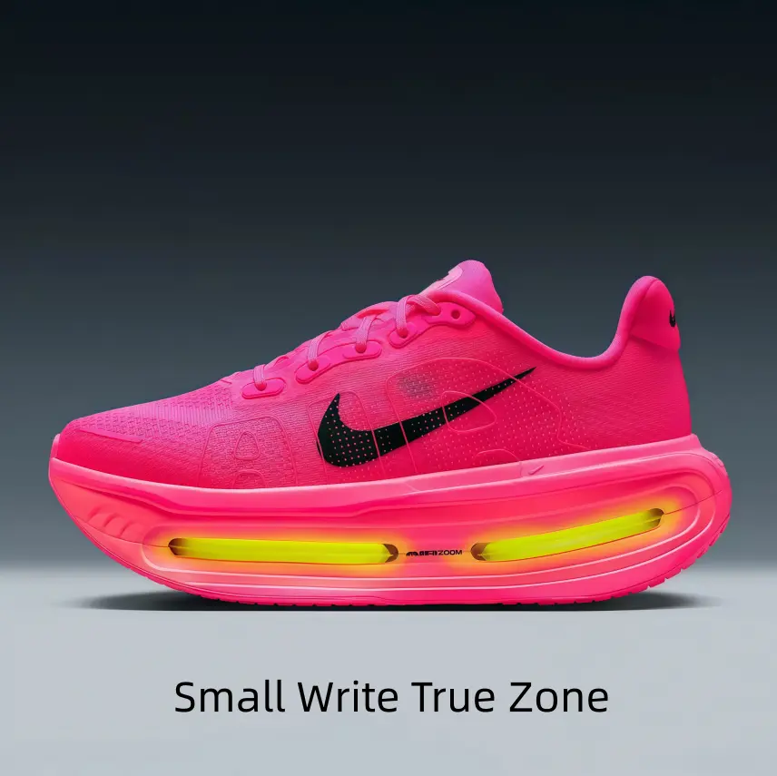 Vibrant Pink Low-Top Running Shoe with Black Swoosh & Dual-Zone Visible Air Cushion – Engineered for Bold Style & All-Day Comfort