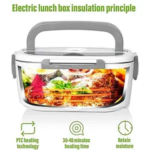 12 volts Electric Heating Lunch Box Portable for Car Office Food Warmer Container US