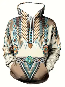 Sweatshirts for men3D hoodies, men's casual pattern design jumpers hooded sweatshirts with winter and autumn streetwear, Drop Shoulder Hoodie