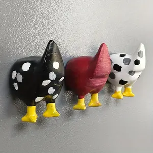 Fun Gift Fridge Magnets Creative Decorative Magnetic Chicken Set, Unique Refrigerator Accessories, Perfect Present Idea