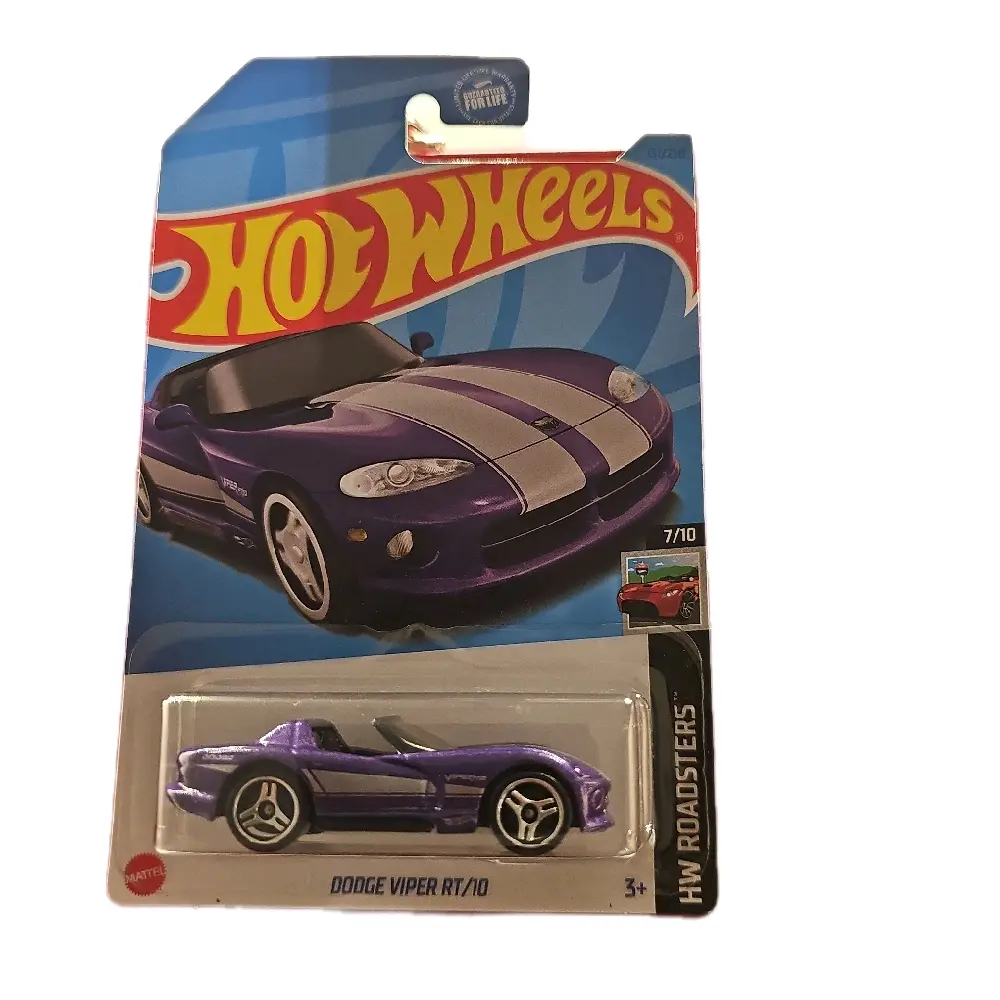 Hot Wheels Dodge Viper RT/10 Diecast Car - HW Roadsters Series 7/10 - Collectible Toy Vehicle for Kids and Collectors