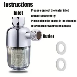 High-Quality Pipe Pre-Filter for Washing Machine & Rain Shower Head, Filters Sediments & Impurities, Durable & Easy Installation, Shower Filter Replacement, Showerhead Filter Replacement