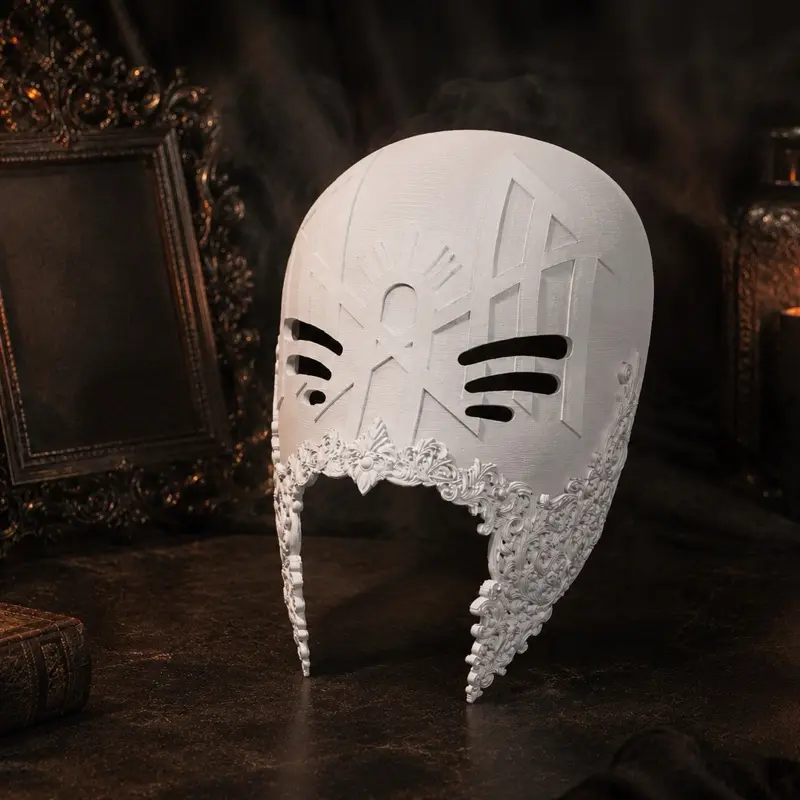 Sleep Token Inspired Vessel Emergence Cosplay Mask, DIY 3D Printed Paintable Cosplay Accessory