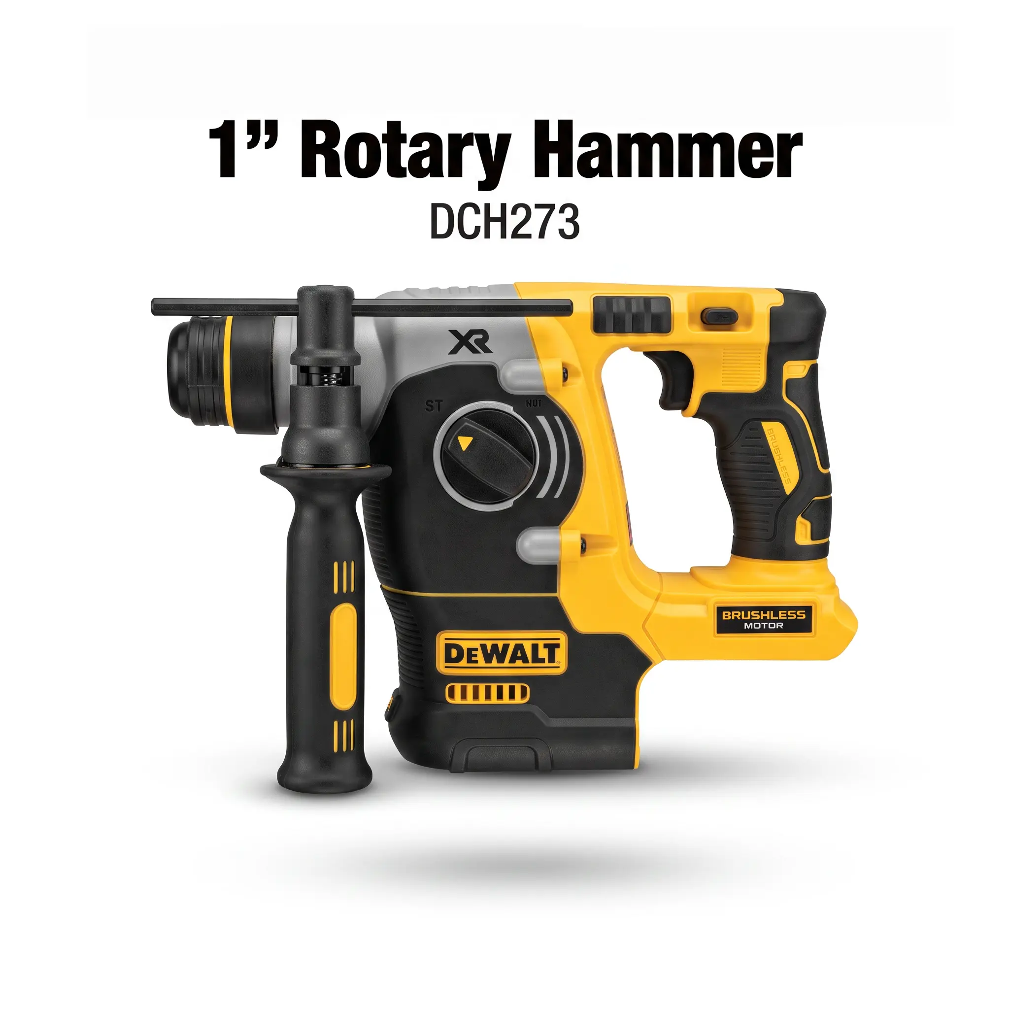 Dewalt DCH273 Heavy-Duty Rotary Hammer with Adjustable Side Handle for Versatile Drilling in Construction Materials