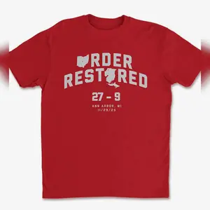 27- 9 Order Restored Tee Ohio State Football Sweatshirt Hoodie Hoodied Unisex Cotton Pullover Hoodied Hoodie Sweater for Anyone