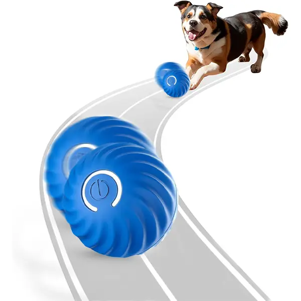 GTTQ Interactive Training Dog Toy Ball - Automatic Rolling, Jumping & Rotating Ball with Vibration Function, Suitable for Small to Large Dogs, Interactive Training Ball
