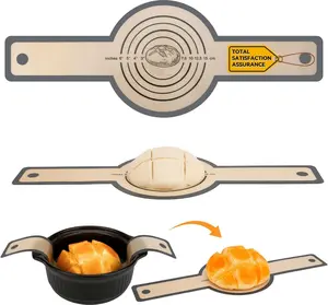 Silicone Bread Sling for Dutch Oven-Double Thickness Platinum Silicone–Reusable Non-Stick & Easy Clean Silicone Bread Baking Mat with Extra Long Handles, Easy and Stable to Transfer Sourdough Bread Bakeware Utensils-Heat Resistant, Oven Safe, Baking Tool