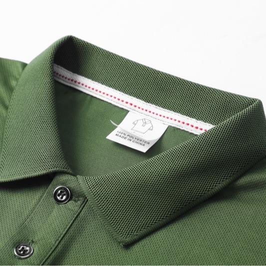 Men's 5 Pieces Pack Long Sleeve Polos Quick Dry Breathable Wrinkle Free Business Casual Turn Down Collar Tees in Multiple Colors