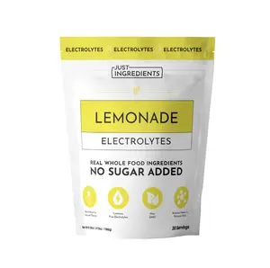 Just Ingredients Lemonade Electrolytes [30 Servings] - Drink Mix - Coconut Water, Sea Salt, Trace Minerals - Drink - Hydration