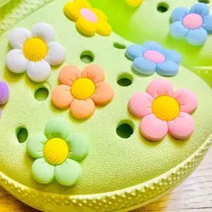 Set of 7 Large Flower Shoe Charms!