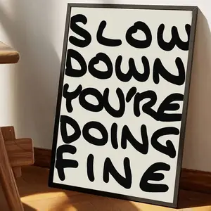 Motivational Canvas Wall Art Poster, Unframed Inspirational Quote Print, Ideal Gift for Office Living Room Bedroom Decor