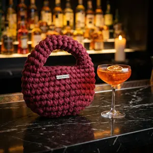 Crochet Bag Burgundy