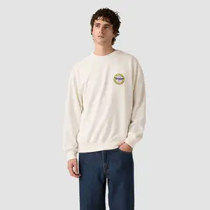 Levi's Men's Relaxed Fit Crewneck Sweatshirt - Off-White XL