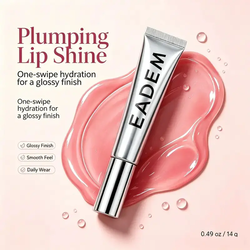 EADEM Le Chouchou Lip Softening Balm - Intensive Treatment for Dry Cracked Surfaces, Gentle Exfoliation, Glossy Smooth Hydration, Vegan, Cruelty-Free Comfort Care