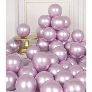 Metallic Light Purple Balloons 5 inch 50 count Lavender Latex Balloons Chrome Helium Shiny Thicken Balloon  Party Decoration for Wedding Birthday  Shower Graduation Christmas Carnival