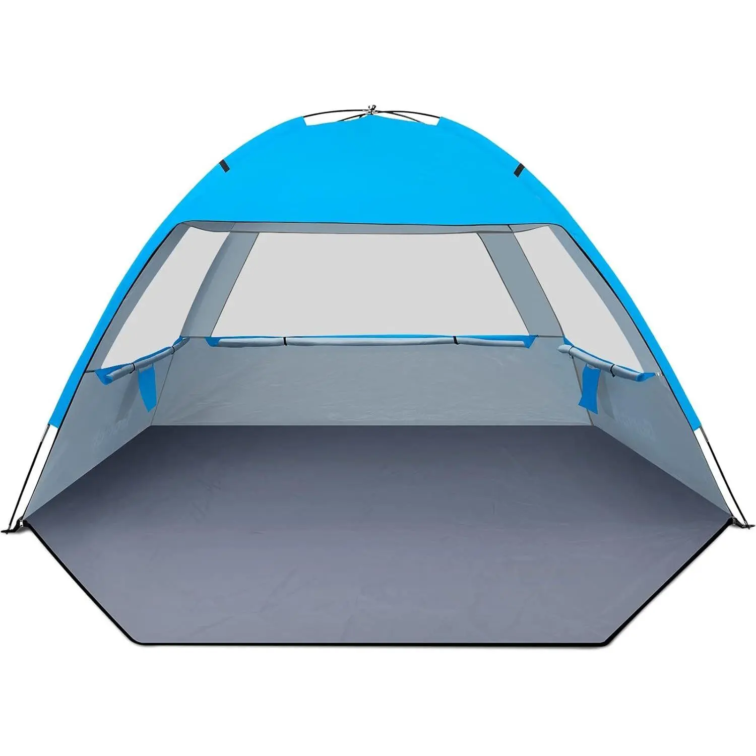 Beach Tent Sun Shelter for 3/4/6/8/10 Person with UPF 50+ UV Protection, Lightweight & Easy Setup Beach Shade Canopy, Portable Beach Shade Tent Beach Cabana