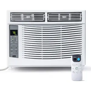 Window Air Conditioner 6,000 Btus, Turbo Fast Cooling Up to 250 Sq.Ft. Flexible Window Opening(T Design), Window AC Unit with Remote & APP Control, Easy Install Kit, Auto Restart, 24H Timer