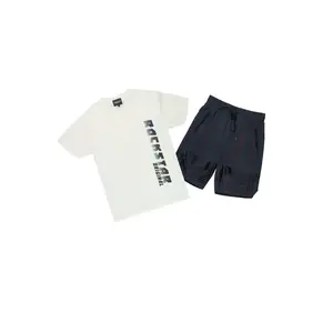Xadrian White T-Shirt/Short Set
