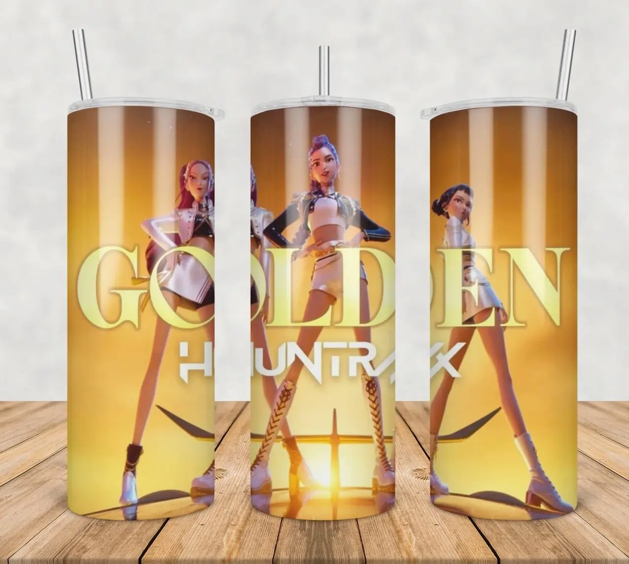 Huntrix performance tumbler, huntrix performing tumbler, huntrix kpop tumble