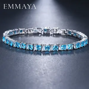 EMMAYA New CZ Cubic Zirconia Neat Tennis Bracelet