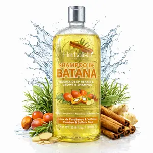 Batana Shampoo 33.8 fl oz (1 Liter) – Botanical Deep Repair Formula with Real Batana, Rosemary & Cinnamon – Sulfate & Paraben Free – Strengthening & Shine Shampoo All Hair Types.
