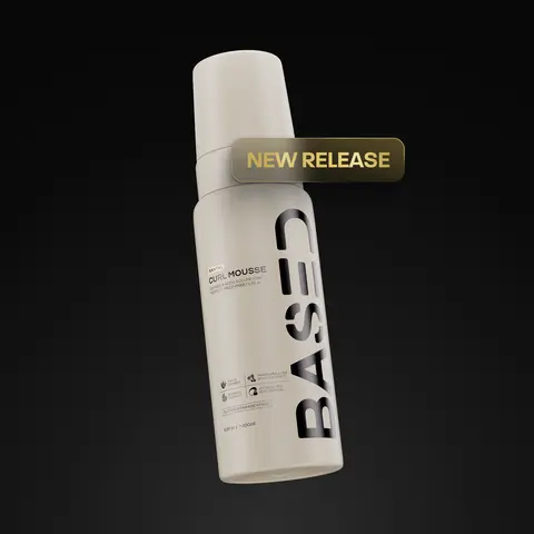 BASED Curl Mousse | Defines & Adds Instant Volume for Frizz-free Curls | Simple, Effective, BASED.