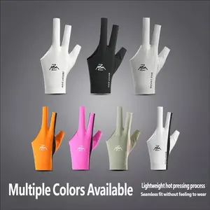 Professional Billiard Gloves, Seamless Cut Letter Design, Ice Silk High Elastic Fabric, Comfortable Non-Slip, Unisex