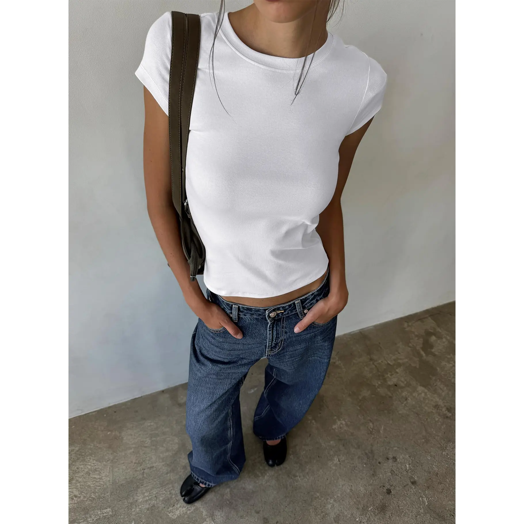 Prestige Longline Baby Tee Ivory