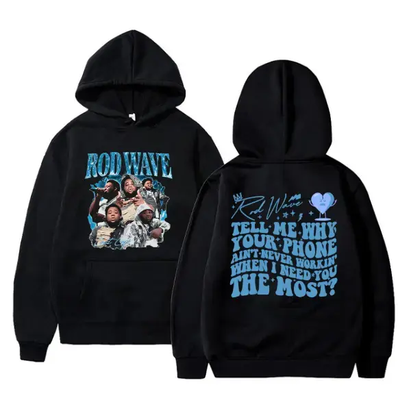 Rod Wave Last Lap Hoodie Bold White Hippop Design with Artist Collage and Lyric Quote Classic Street Style for Hip Hop Fans and Music Enthusiasts Unisex