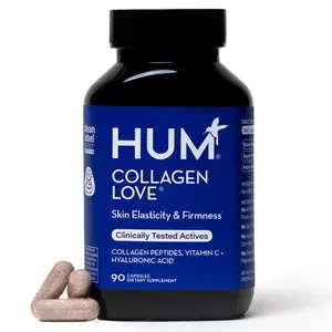 HUM Love Skin Collagen Supplement - Collagen Peptides with Hyaluronic Acid and Vitamin C to Support Firm Skin and Help Minimize Visible Signs of Aging HUM Love Skin Collagen Supplement - Collagen Peptides with Hyaluronic Acid and Vitamin C to Support Firm Skin and Help Minimize Visible Signs of Aging