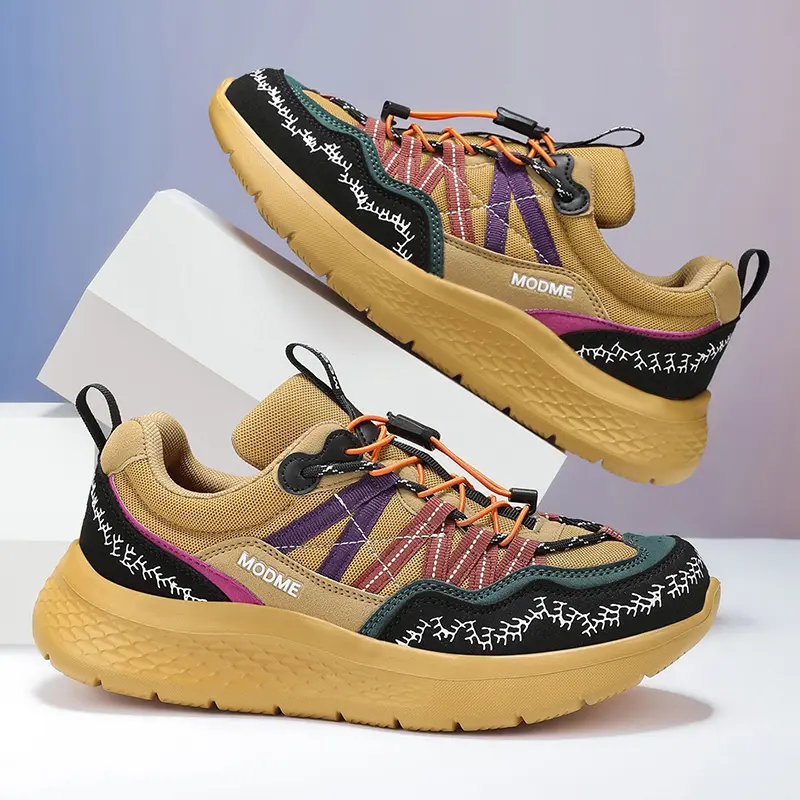 MODME Women's Multi-Color Casual Athletic Footwear - Lightweight Breathable Mesh Sports Shoes with Comfortable Cushioning, Quick-Lace System for Walking