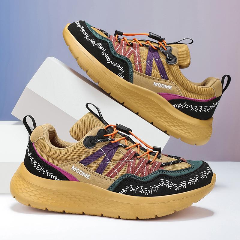 MODME Women's Less Than Ankle Athletic Shoes for Women - Mesh Upper, Breathable Cool Foot Design, Soft Shock-Cushion Lightweight Midsole, Slip-Resistant Sole, Fast Elastic Fit, Quick Laces, Earthy Tones All-Seasons Casual Trainers