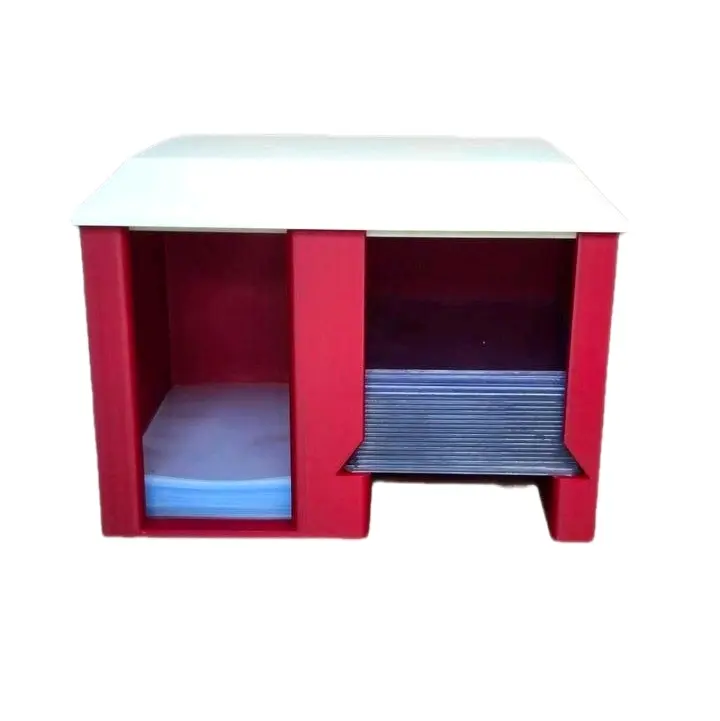 CardCare Center – 3D Printed Sleeve & Toploader Dispenser – Trading Card Organizer Box – Dual Slot Storage for Penny Sleeves - Toploaders