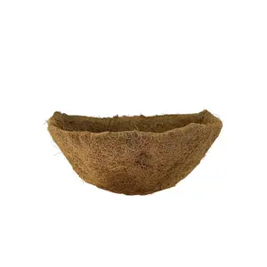 Living Accents  22 in. Coco Fiber Basket Liner, Brown