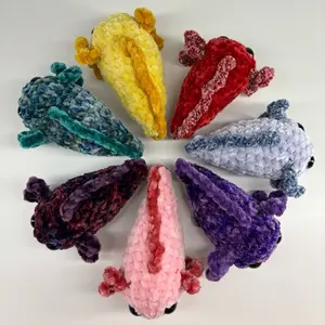 Handmade Crochet Axolotls