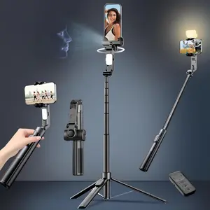 71" Selfie Stick Tripod for /Android, Auto   Tripods with Light, Upgrade  Gimbal Stabilizer 360 Rotation with Remote for Content Creator Vlog Live StreamIing Video Record