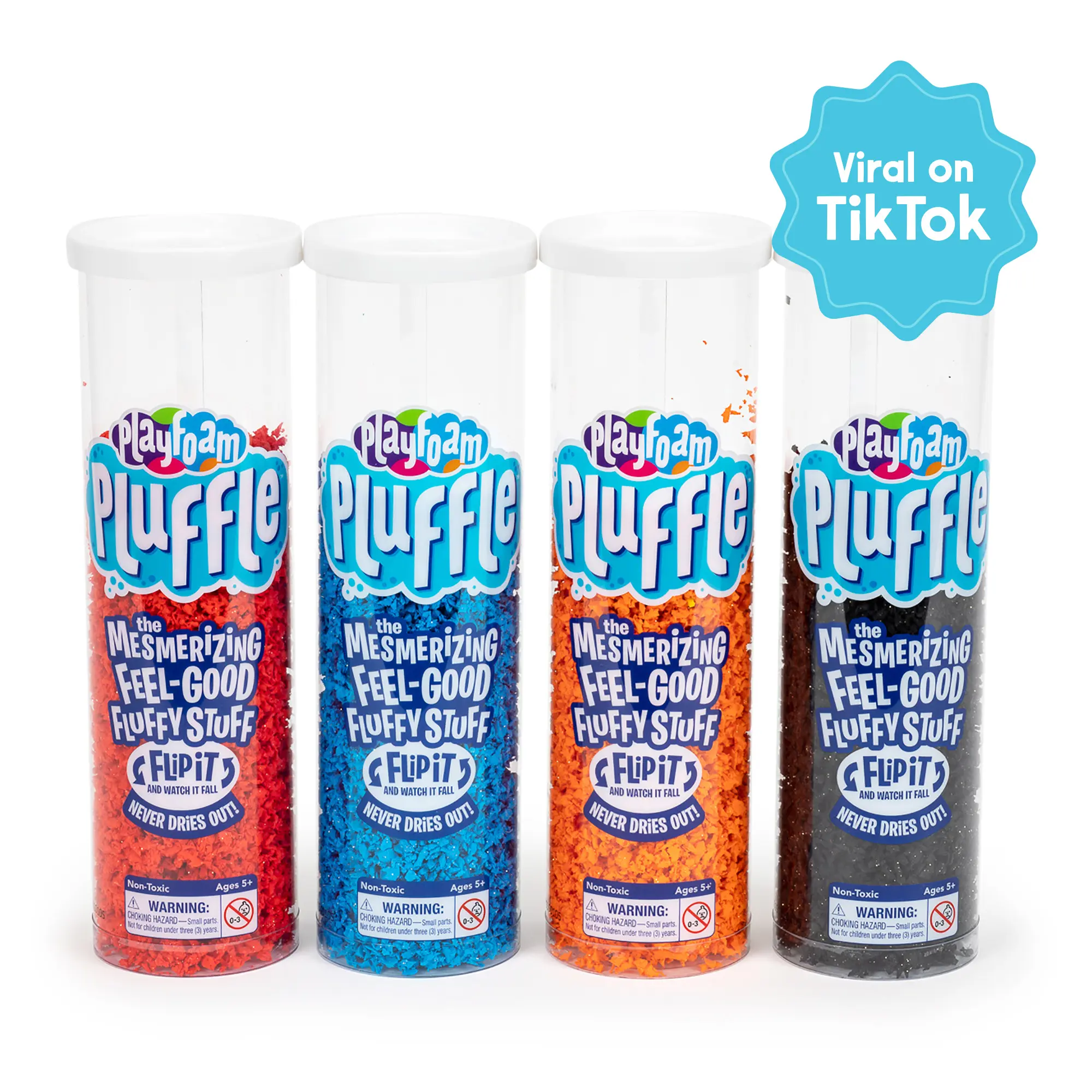 Black, Red, Blue & Orange  4-Pack