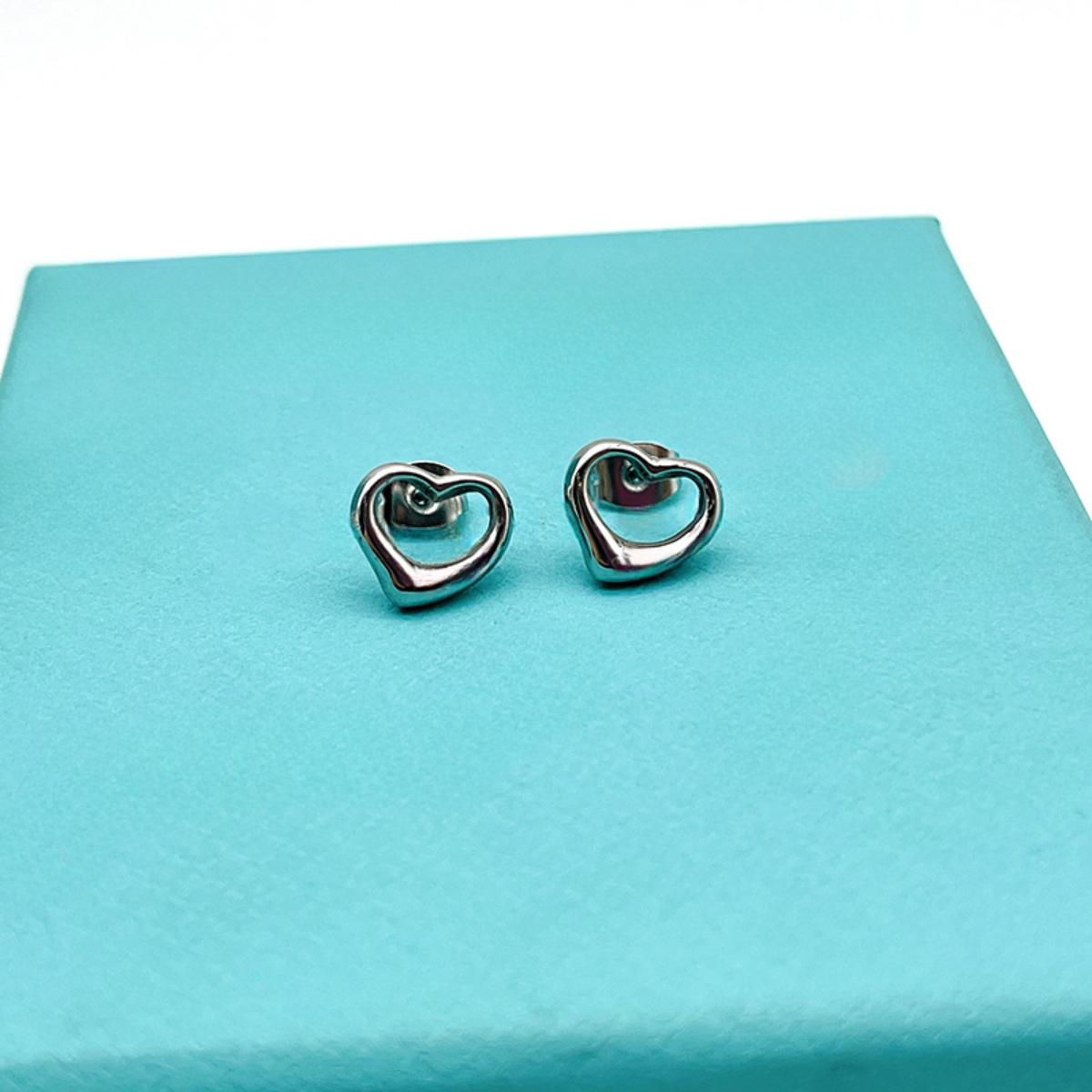 Unique Reversible Heart Stud Earrings for Women, Artistic Double-Sided Enamel Statement Earrings, One-of-a-Kind Ear Accessory for Daily Wear, Trending Jewelry Gift