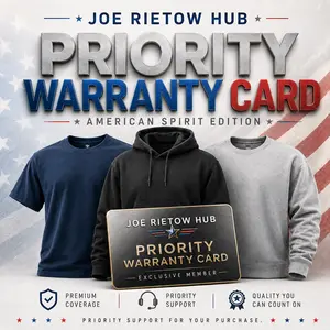 Warranty Card - Priority Tickets - Please Contact Customer Service - Joe Rietow Hub, Menswear Casual Plain Top  Quick Support Via Message