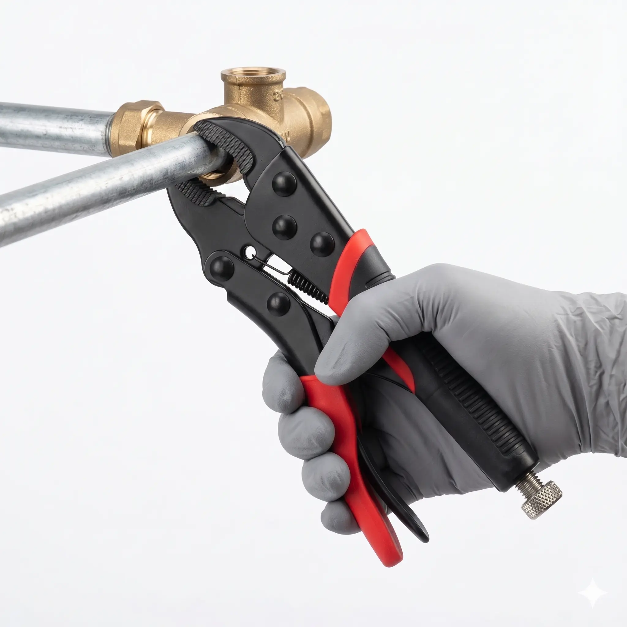 Locking-Jaw Pliers with Wide Jaw, Heavy-Duty Adjustable Vice Grips, Anti-Slip Rubber Handles, Multi-Purpose Clamp for Welders & Woodworkers Repairs