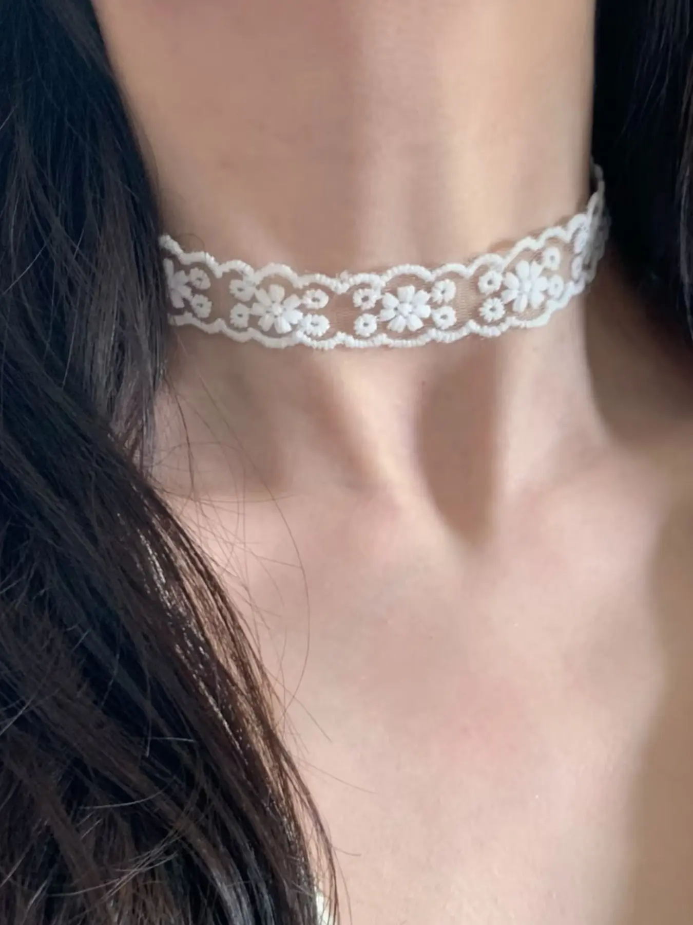Fashionable Lace Flower Decorative Collar for Women, Perfect for Daily Wear, Elegant Accessory for Ladies, Stylish Neckpiece, Choker Jewelry, Dainty Necklace