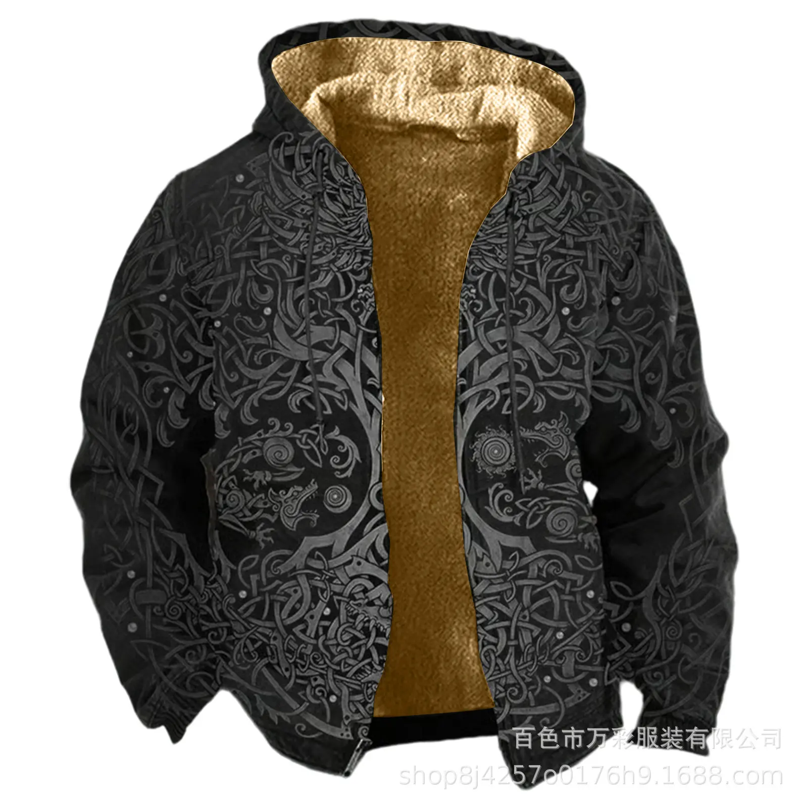 Men's Camouflage Hooded Jacket, Lined - Autumn/Winter Warm Zipper Sweatshirt, Casual Leaf Print Design, Multiple Pockets, Adjustable Hood, Polyester Blend, Easy to Match with Casual Outfits Men's Camouflage Hooded Jacket, Lined - Autumn/Winter Warm Zipper Sweatshirt, Casual Leaf Print Design, Multiple Pockets, Adjustable Hood, Polyester Blend, Easy to Match with Casual Outfits