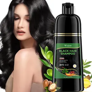 Black Hair Dye Shampoo 3 in 1 | Combines Hair Coloring, Shampooing & Conditioning for Gray Hair – No Harsh Chemicals, Easy to Use at Home
