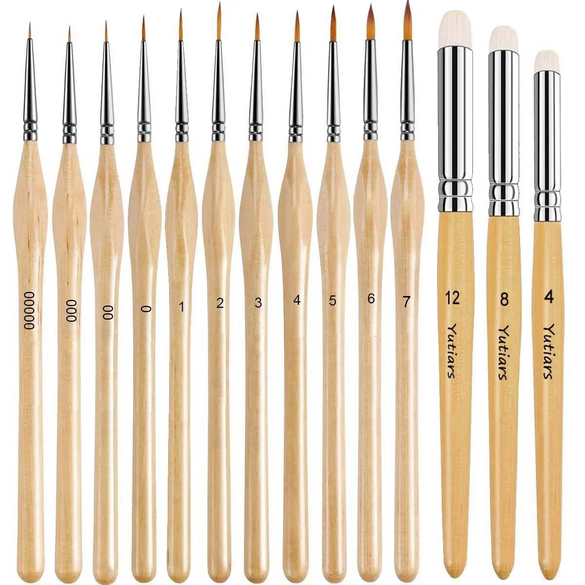 3/6/11/14Pcs Professional Miniature Detail Paint Brushes Drybrush Set Fine Tip Brush for Acrylics Watercolor Figurines Model Face Warhammer 40K DND Painting Artist Supplies Art Drawing Supplies