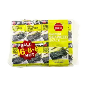 Korean Roasted Seaweed Snacks - Original Flavor, 16 Packs (64g) - Healthy & Delicious Instant Gim for Snacking