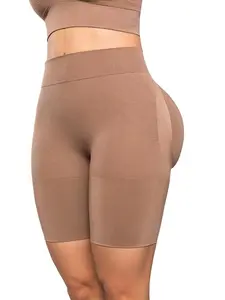 Women's Seamless High-Waisted Compression Shapewear (SMI04052) - Short Spaghetti Strap, Cocoa Black, Medium, Invisible Feminine Basic Style, Soft Lightweight Comfortable Fabric, Snug Fit, Minimalist Everyday Use