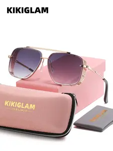 KIKIGLAM 1 Piece Unisex Full Frame Trendy Casual Sunglasses, High Definition  Aviator Frame Sunglasses UV400, Party Friendly